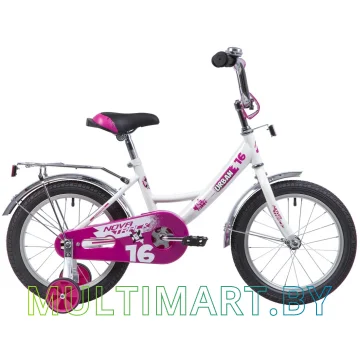 Детский велосипед Novatrack Urban 163URBAN.WT9 (белый/фиолетовый, 2019)